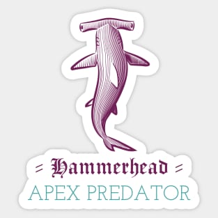 Hammerhead Apex Predator Shark Sticker